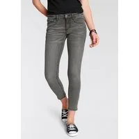 Arizona 7/8-Jeans mit Keileinsätzen extra-enger Schnitt, Used-Look-Waschung, niedrige Leibhöhe