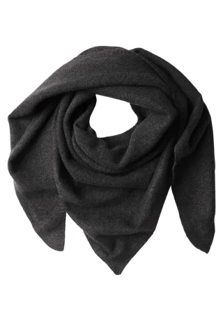 Street One - Feinstrick Dreieckstuch in Unifarbe anthracite melange - Gr. - ONE SIZE