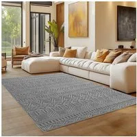 Carpettex Designteppich Einfarbig Boucle Loop, Rechteckig, Höhe: 7 mm, Teppich Wohnzimmer, Schlafzimmer, Gästezimmer