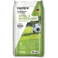 FUXTEC Rasensamen FX-RSSP1, 1 kg, Neu- und Nachsaat, belastbar & trittfest