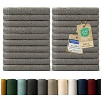 Blumtal Gästehandtücher Premium 30x30cm oder 30x50cm weich und saugstark, Frottee (24-St), 10er (30x50cm), 12er und 24er Set (30x30cm), 100% Baumwolle