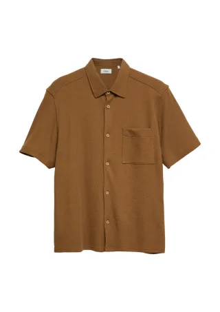 s.Oliver Red Label - Relaxed Fit: Baumwollhemd mit Kentkragen braun - Gr. - 3XL