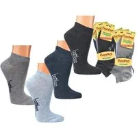 TippTexx 24 Sneakersocken 6 Paar Bambus Sneakersocken in Melange-Farben mit Antiloch-Garantie (6 Paar)