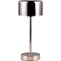 Reality Leuchten LED Tischleuchte JEFF, Dimmfunktion, USB-Ladefunktion, LED fest integriert, Warmweiß, Akku Tischlampe mit USB-C Anschluss, Touchdimmer 4 Stufen, Höhe 30cm