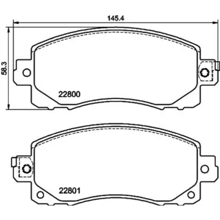 Hella Bremsbel?ge vorne Subaru Forester Impreza Outback Xv