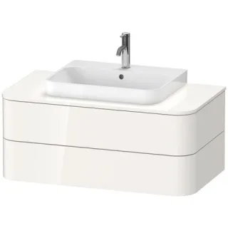 Duravit Happy D.2 Plus Konsolenwaschtischunterbau wandhängend Weiß Hochglanz 1000x550x408 mm - HP497 HP4971022220010