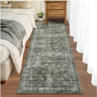 GarveeMore Teppich, rechteckig, Höhe: 7 mm, Klassische Orientoptik, passend für Wohnzimmer, Schlafzimmer, Flur