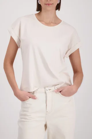 monari - Basic-T-Shirt champagne beige - Gr. - 38