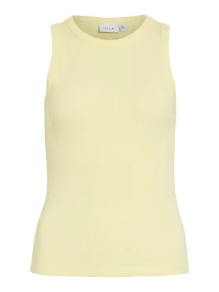 VILA - VISOLA S/L TANK TOP - NOOS Pastel Yellow - Gr. - XS