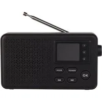 Denver DAB-57 Digitalradio (DAB) (DAB+, FM, Dual-Wecker, Schlummerfunktion, Sleep-Timer, Senderspeicher (20 DAB/20 FM + 3 Favoriten), Bluetooth, Teleskopantenne, 1 W, DAB+/FM, 40 Senderspeicher (20 DAB/20 FM), 1,77" Display, Dual-Wecker)