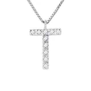 DIADEMA - Halskette mit Diamanten - T - Weißgold