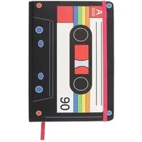 Something Different Notizbuch Retro Notizbuch 80s Cassette vintage Geschenkidee A5, Notizbuch retro