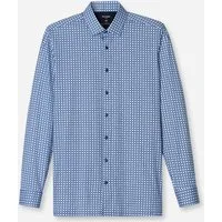 OLYMP Langarmhemd 24/7 - Luxor modern fit atmungsaktiv, modern fit, New-Kentkragen, Flex Jersey