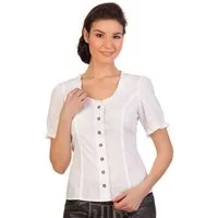 Spieth & Wensky Trachtenbluse Trachtenbluse - WINKA - rot, weiß