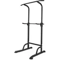BBWL Klimmzugstange mit Dip Station & Klimmzugstange 149kg belastbar, Sport Power Tower verstellbar für Heimfitness Höhe 169–210cm