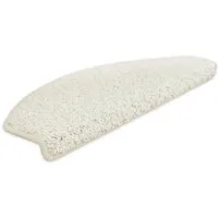 Metzker® Stufenmatte Stufenmatten Shaggy Venus Halbrund Einzeln und SparSet's, Halbrund, Höhe: 22 mm, 1 Stück - Creme