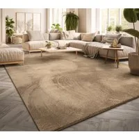TT Home Teppich Diele, Esszimmer, Flur, Schlafzimmer, Wohnzimmer, Rechteckig, Höhe: 14 mm, Wohnzimmer Kurzflor Einfarbig Modernes Design Waschbar