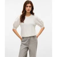 Vero Moda Rundhalspullover VMDOFFY 2/4 O-NECK PULLOVER GA NOOS Materialmix, regular fit
