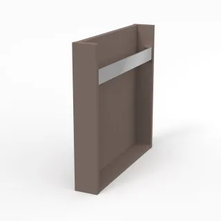 Sanipa Konsole vertikal mit HH 2morrow (WT810) 510x85x520 Taupe-Matt, WT8101T WT8101T