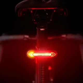 Bicycle Light USB Rechargeable Tail Light Warning Bike Rear Light Smart Wireless Remote Turn Signal Light LED Bicycle La