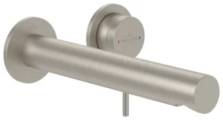 Villeroy & Boch Waschtischauslauf-Set Loop&Friends 10 60x60x225mm o Ablaufgarnitur BrushedNickelMat TVZ10601000064
