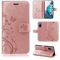 betterfon Handyhülle Handytasche für Samsung Galaxy S20 FE Wallet Case Handyhülle Grau, Wallet Case mit Kartenfächern Magnetverschluss und weicher Innenhülle
