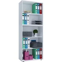 VCM Standregal Holz Büro Regal Bücher Ordner Aktenregal Lona 5f, 1-tlg., 70x184x37cm Aktenregal, Aufbewahrung, platzsparend