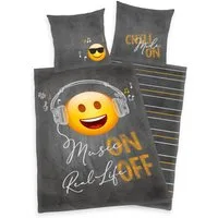 Bettwäsche Young Collection "Emot!x", Renforcé, mit Smileys