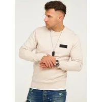 Jack & Jones Sweatshirt POPS SWEAT CREW NECK Sweatpullover Casual Basic Shirt Unifarben Baumwollmischung