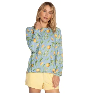 PJ Salvage - Oberteil für Damen, Jersey, Langärmlig (Hellblau)