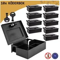 Petigi Lebendfalle 5-30x Mäuseköderbox Mäusefalle Köderbox Köderstation Mäusefalle Falle