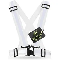 AVANA Warnweste reflektierende Sicherheitsweste einstellbare Reflektorweste Weste Fahrrad, Joggen, für Erwachsene & Jugendliche
