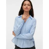 Vero Moda Langarmbluse VMTHILDE LS SHIRT WVN NOOS Baumwolle