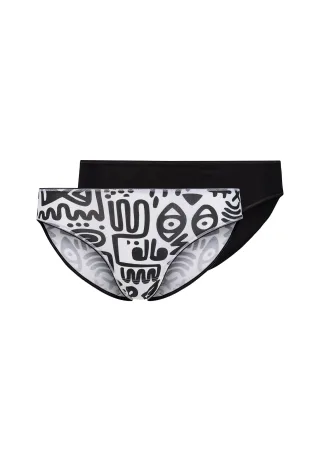 SKINY - Skiny Damen Rio Slip Doppelpack SKINY ADVANTAGE Cotton Stretch kuranyiblack selection - Gr. - 36