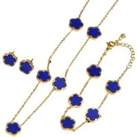 GOLDKLEIN Schmuckset Blume Schmuck Set Gold für Damen Armband Ohrstecker Halskette Anhänger (3-tlg), Angebot - Damen Herren mit Schmuckbox - Sale bis 31.07.2026