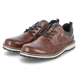 Rieker Halbschuhe  Braun - Gr. 42 -  Leder und Textil