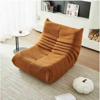 REDOM Sofa Sitzsack, Einzelsofa, Wohnzimmer Sofa, Interne rahmenlose Struktur, Teddyfleece+Schaumstoff mit hoher Dichte 1 Teile
