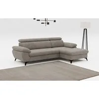 COTTA Ecksofa Hudson L-Form, B: 261 cm, mit Kopfteilverstellung, optional Bettfunktion & Bettkasten