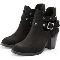 LASCANA Cowboy Stiefelette Cowboy Boots, Western Stiefelette, Ankleboots mit Zierschnalle VEGAN