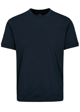 COMMANDER Finest Clothing - (S)-NOS Rdh.-T-Shirt, 1/2 Arm DARK NAVY - Gr. - S