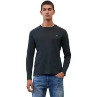 Marc O'Polo Langarmshirt mit dezentem Logo-Print vorne