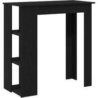 vidaXL Esstisch Bartisch 102 x 50 x 103,5 cm Holzwerkstoff Schwarz Eichen-Optik (1-St)