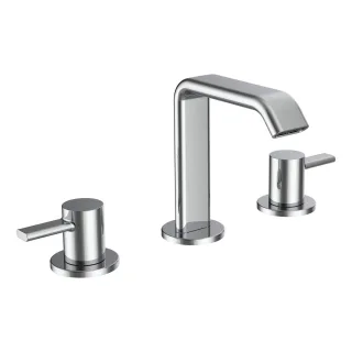 LAUFEN 3-Loch Waschtischmische MEDA Festauslauf Ausladung 110 mm ohne Ablaufventil chrom HF506612100000