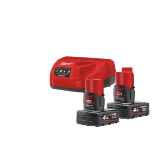 Milwaukee 12V Starterset Akku-Set - Energie-Set M12 NRG-402 - 4933459211