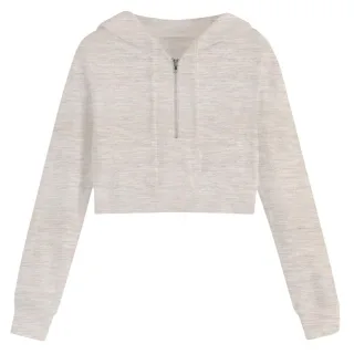 Miso - Kurz-Hoodie für Damen (Haferflocken)