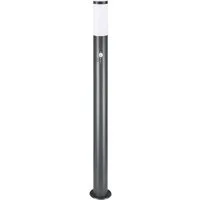 monzana Gartenleuchte, Wegeleuchte mit Bewegungsmelder, Einstellbar Edelstahl 100cm IP44 Außenlampe Garten Außen Anthrazit