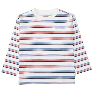 STACCATO - Kn.-Shirt, Streifen cotton white str - Gr. - 134