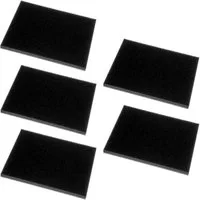 Trade-Shop Ersatzfilter 5x passend für Philips Performer Expert, PowerPro Ultimate, Zubehör für Staubsauger, Handstaubsauger, Schwammfilter / Schaumstofffilter / Abluftfilter - für saubere Abluft