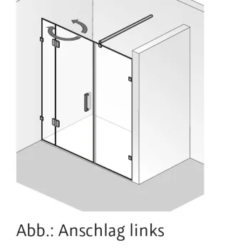 HSK Aperto Pur Raumnische pendelbar, 3-teilig, AOP.108 AOP.108