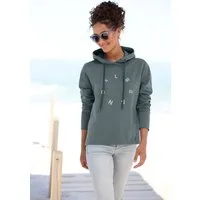 Elbsand Kapuzensweatshirt Darisa mit Logodruck vorne, Hoodie, sportlich-casual